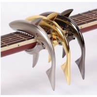 GC-30 Hot Sale Shark Shape Guitar Capo Rose Gold Metal Guitar Capo